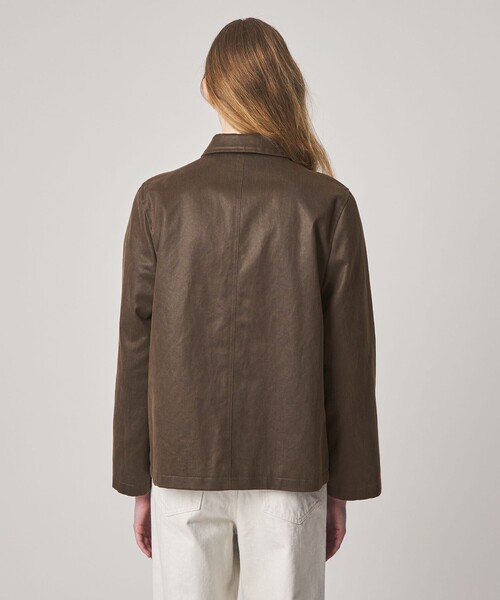 【値引き可能】steven alan レザージャケット ブラウン　ヴィンテージ Steven Alan＞クラック ライク ブルゾン