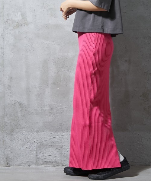 「GEVS.」 「SMILELAND」タイトスカート 3L チャコール レディース_画像2