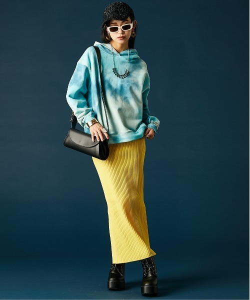 「GEVS.」 「SMILELAND」タイトスカート 3L チャコール レディース_画像8