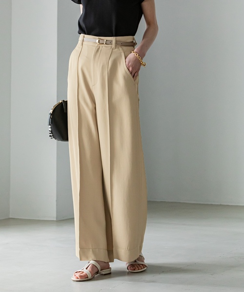「NOBLE」 パンツ 36 ブルー レディース_画像6