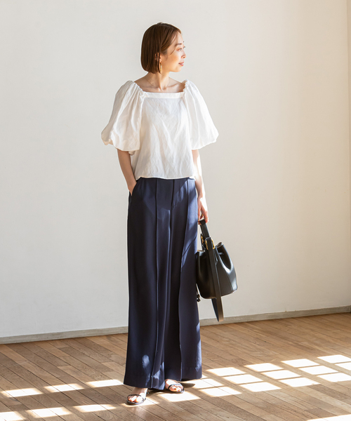 「NOBLE」 パンツ 36 ブルー レディース_画像9