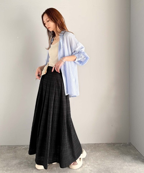 「classicalelf」 フレアスカート X-LARGE ブラック レディース_画像5