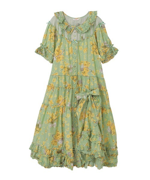 PINK HOUSE（ピンクハウス） ワンピース なのはなプリントワンピース