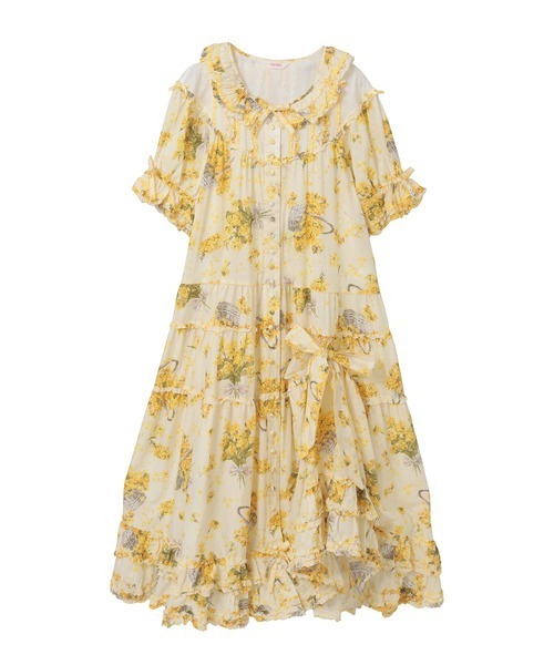 PINK HOUSE（ピンクハウス） ワンピース なのはなプリントワンピース