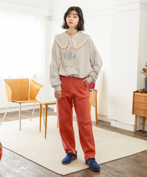 「niko and...」 スウェットカットソー LARGE ネイビー レディース_画像5