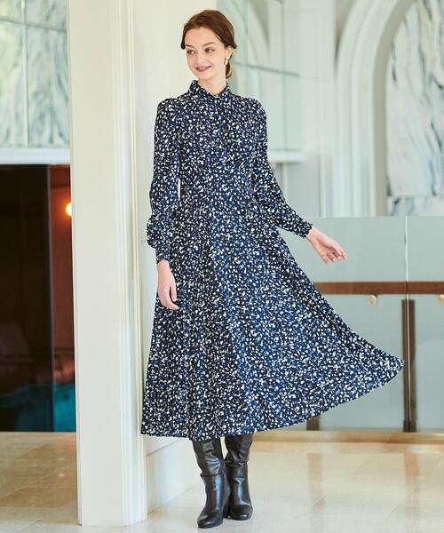 「AND COUTURE」 長袖ワンピース MEDIUM ブラック レディース_画像8