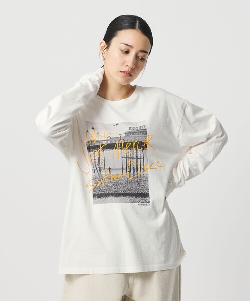 ジェイジェイマーサー tシャツ 「別注」「J.Jmercer」プリント ロング