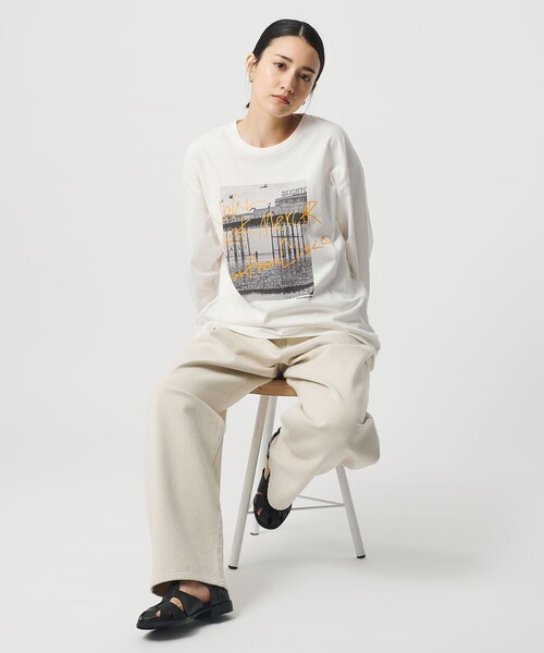 ジェイジェイマーサー tシャツ 「別注」「J.Jmercer」プリント ロング
