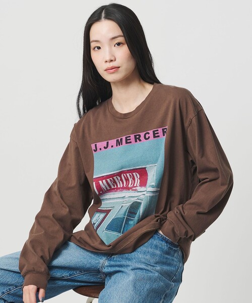 ジェイジェイマーサー tシャツ 「別注」「J.Jmercer」プリント ロング