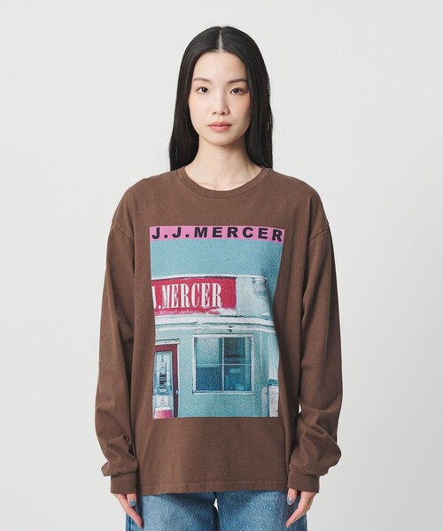 ジェイジェイマーサー tシャツ 「別注」「J.Jmercer」プリント ロング