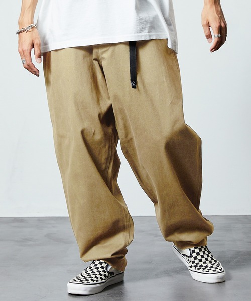 「FREAK'S STORE」 チノパンツ MEDIUM ブラック メンズ_画像9