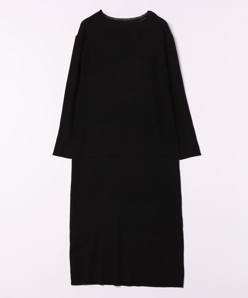 「STYLE DELI」 ニットワンピース 02 ブラック レディース_画像4