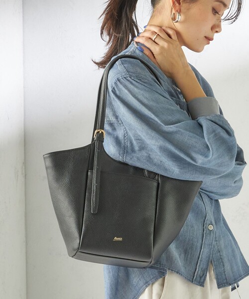 トートバッグ BEAURE:ロング ハンドル 2WAY トート バッグ レディース