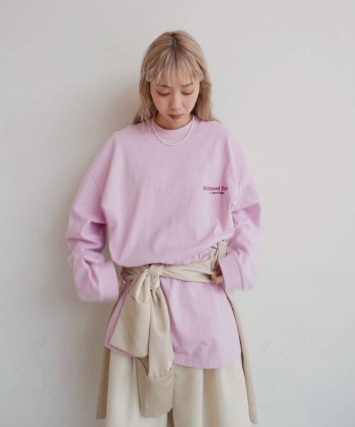 anuke（アンヌーク） tシャツ Logo Long T-Shirts レディース