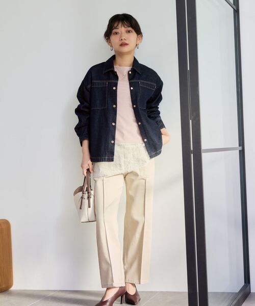 タグ付き未使用　コヒナ　COHINA クルーネックベロアトップス タグ付き未使用 コヒナ COHINA クルーネックベロアトップスの通販 by