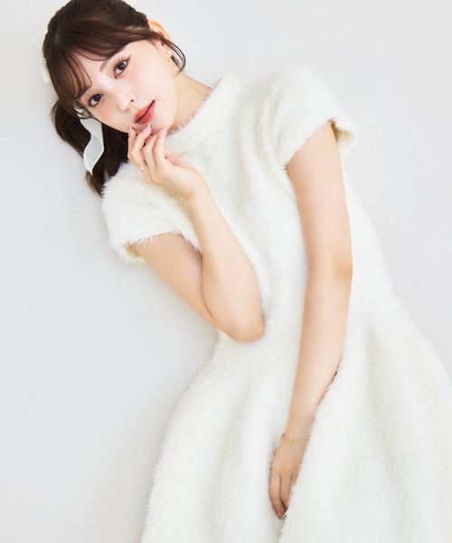 「EIMY ISTOIRE」 ニットワンピース F ホワイト レディースの画像