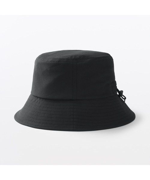 ZTMY バケットハット 黒 ストラップなし 無印良品（MUJI） 帽子 ハット UVカット風を通す ちいさくまとまる