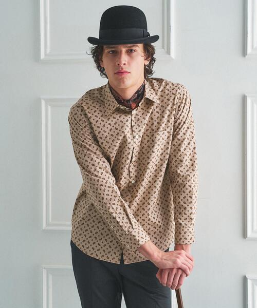 TAKEO KIKUCHI（タケオキクチ） シャツ 「BOWLER HAT LABEL」小紋
