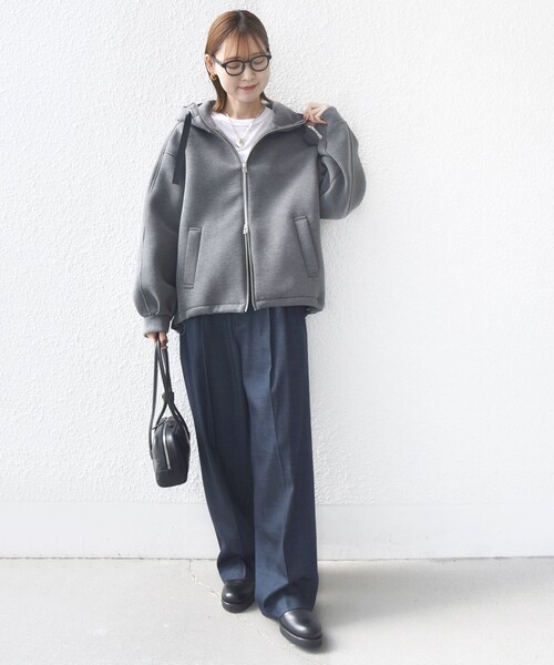 SHIPS（シップス） ジップアップパーカー ONE SIZE ブラウン
