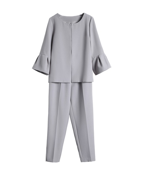 「DRESS PLUS」 パンツスーツ L ネイビー レディースの画像