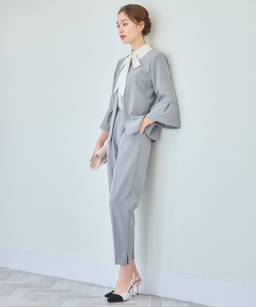 「DRESS PLUS」 パンツスーツ L ネイビー レディースの画像