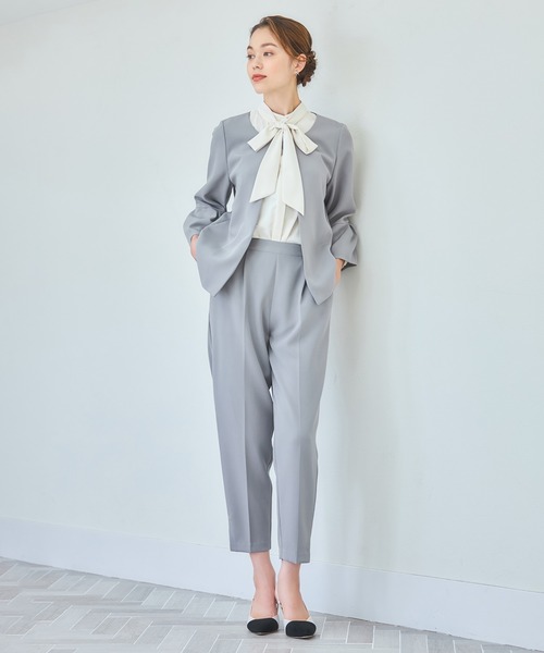 「DRESS PLUS」 パンツスーツ L ネイビー レディースの画像