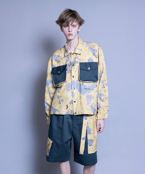 ハーフパンツ パンツ CONSTRUCTION ショーツ メンズ レディースの画像