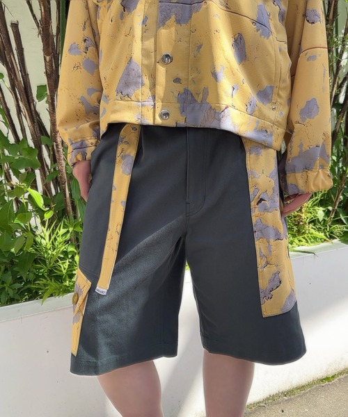 ハーフパンツ パンツ CONSTRUCTION ショーツ メンズ レディースの画像