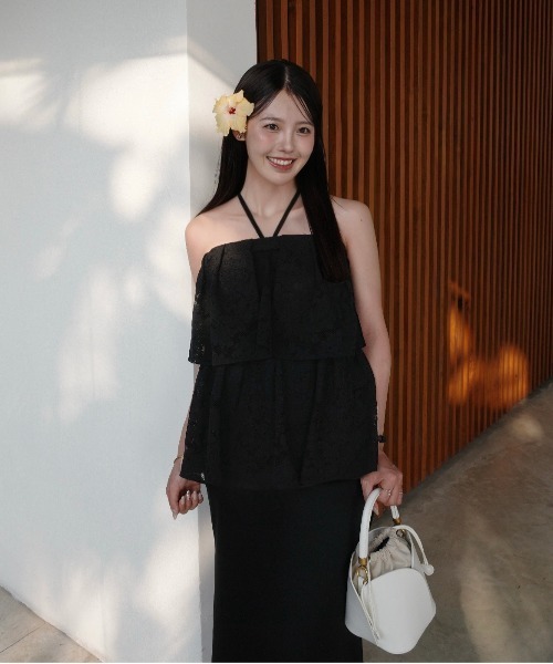 LE'RURE ワンピース Tiered frill lace onepiece : ZOZOTOWN Yahoo!店