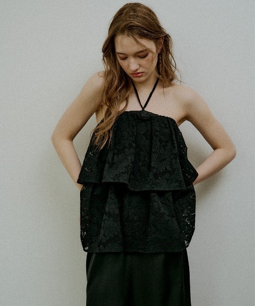 LE'RURE ワンピース Tiered frill lace onepiece : ZOZOTOWN Yahoo!店