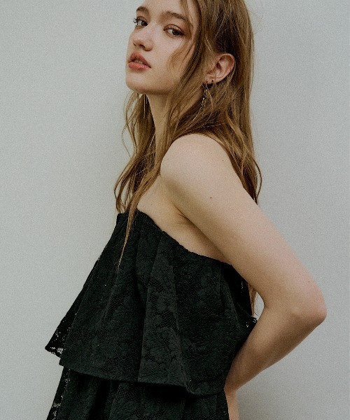 LE'RURE ワンピース Tiered frill lace onepiece : ZOZOTOWN Yahoo!店