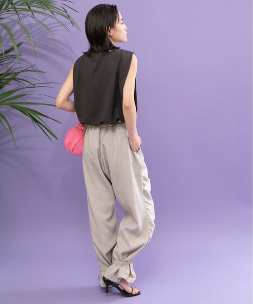 「Eimee Law」 イージーパンツ 38 グレー レディース_画像8