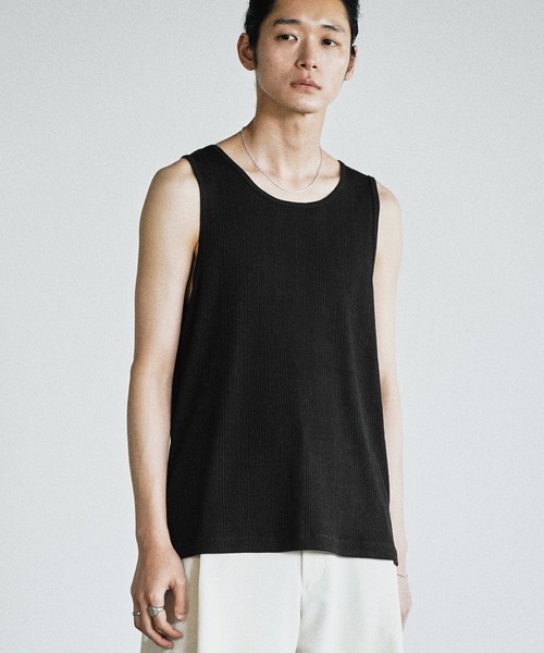 WYM LIDNM タンクトップ CLEAN RANDOM RIB TANK TOP メンズ : ZOZOTOWN