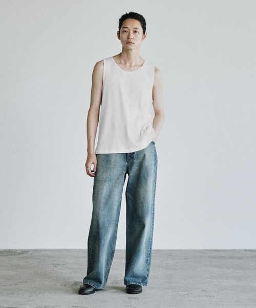 WYM LIDNM タンクトップ CLEAN RANDOM RIB TANK TOP メンズ : ZOZOTOWN