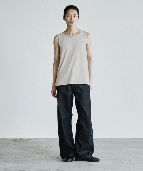 WYM LIDNM タンクトップ CLEAN RANDOM RIB TANK TOP メンズ : ZOZOTOWN
