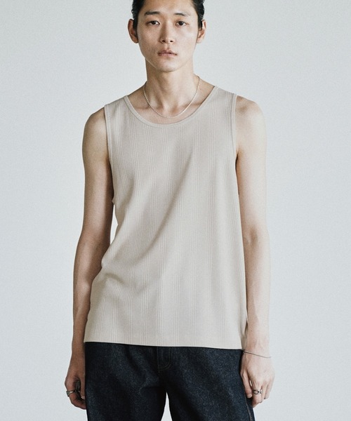 WYM LIDNM タンクトップ CLEAN RANDOM RIB TANK TOP メンズ : ZOZOTOWN