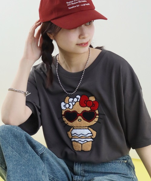 sanrio（サンリオ） tシャツ 半袖 「Sanrio/サンリオ」日焼けシリーズ