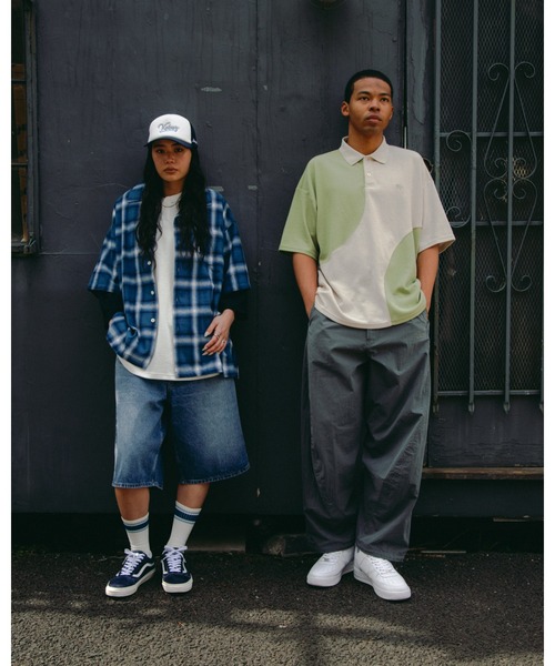 KEBOZ（ケボズ） シャツ 半袖 OMBRE CHECK S/S SHIRT メンズ