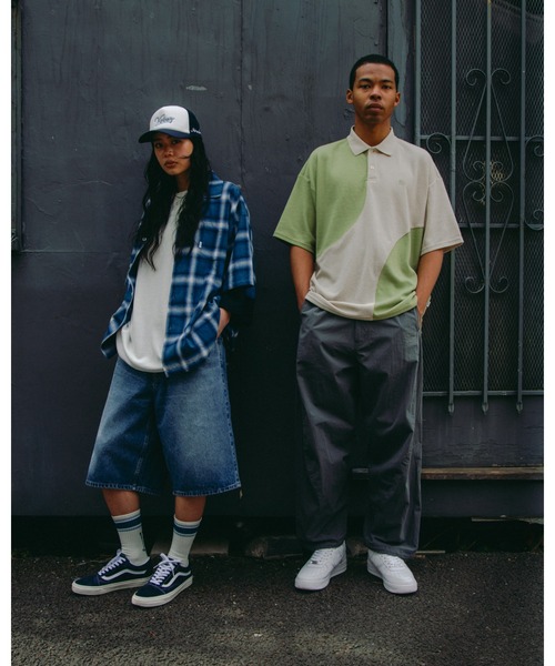 KEBOZ（ケボズ） シャツ 半袖 OMBRE CHECK S/S SHIRT メンズ