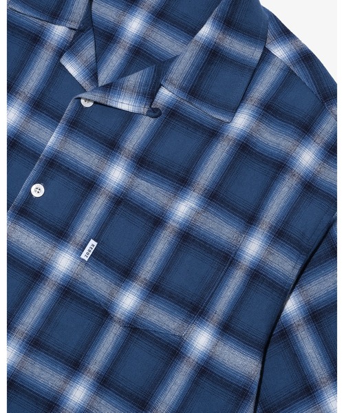KEBOZ（ケボズ） シャツ 半袖 OMBRE CHECK S/S SHIRT メンズ