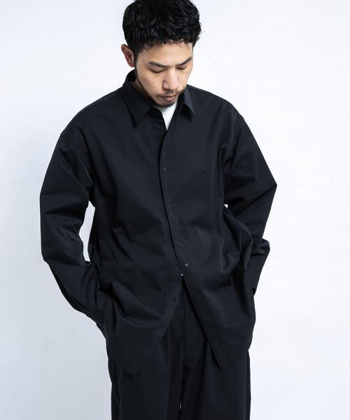 「EKAL」 長袖シャツ LARGE ネイビー メンズ_画像3