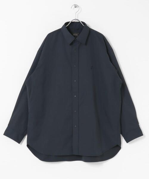 「EKAL」 長袖シャツ LARGE ネイビー メンズ_画像8