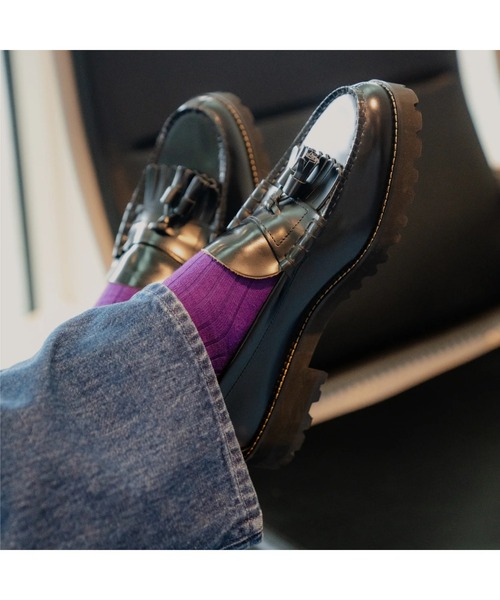 The Kenford Fineshoes ローファー TANK SOLE LOAFERS BLACK メンズ