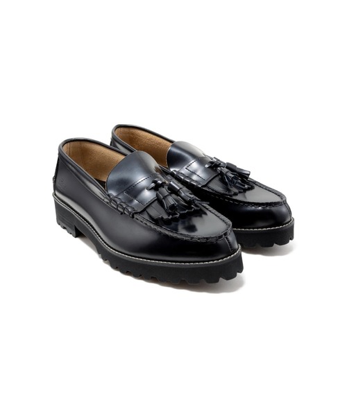 The Kenford Fineshoes ローファー TANK SOLE LOAFERS BLACK QUILT