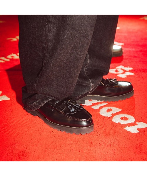 The Kenford Fineshoes ローファー TANK SOLE LOAFERS BLACK QUILT