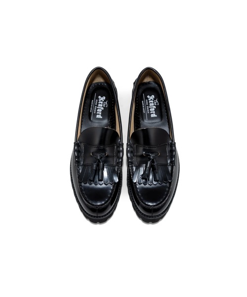 The Kenford Fineshoes ローファー TANK SOLE LOAFERS BLACK QUILT
