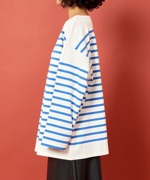 「Freada」 長袖カットソー ONE SIZE ブルー レディース_画像3