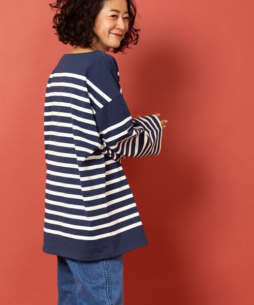 「Freada」 長袖カットソー ONE SIZE ブルー レディース_画像4