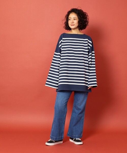 「Freada」 長袖カットソー ONE SIZE ブルー レディース_画像6