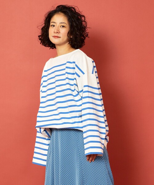 「Freada」 長袖カットソー ONE SIZE ブルー レディース_画像7